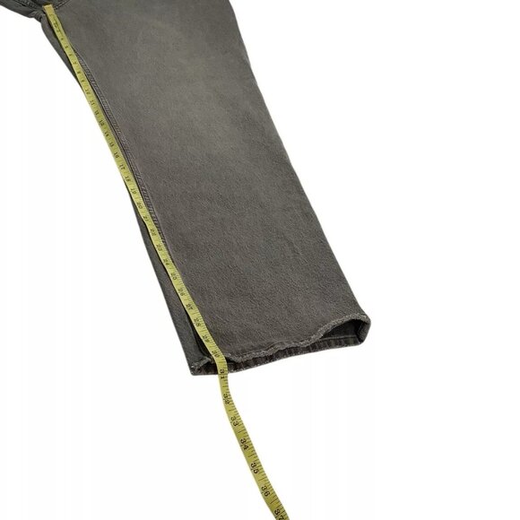 NWT Abercrombie & Fitch The 90s Straight Ultra High Rise Gray Womens 34/18R - Picture 5 of 10